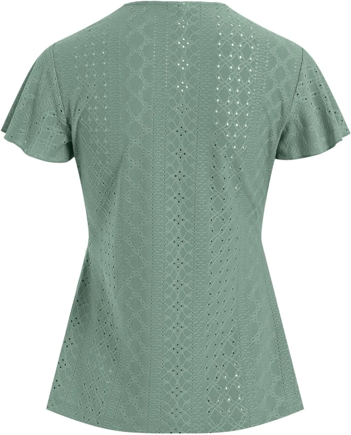 Womens Summer Tops Dressy Casual Babydoll Short Sleeve Shirts Puff Sleeve Peplum V Neck T Shirts Tees 2025