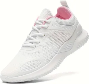 Women's Tennis Running Shoes Unisex Lightweight Breathable Walking Shoes Fitness Shoes Breathable Cushioning Fashion Sneakers Anti Slip Casual Shoes