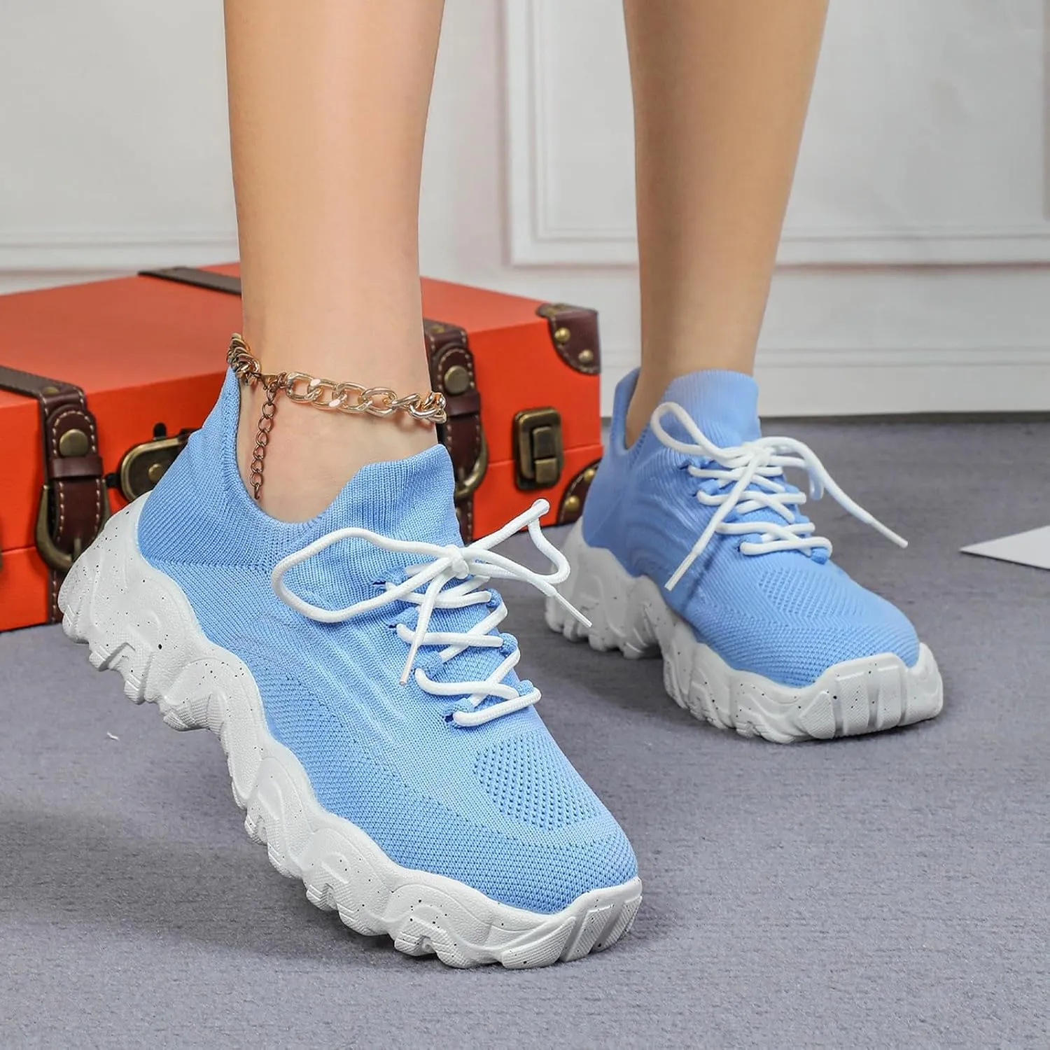 Womens Tennis Shoes Summer Slip On Mesh Breathable Walking Sneakers Comfortable Arch Support Orthopedic Sneakers Non-Slip Nurse Babe Shoes Fashion Outdoor Running Trainer