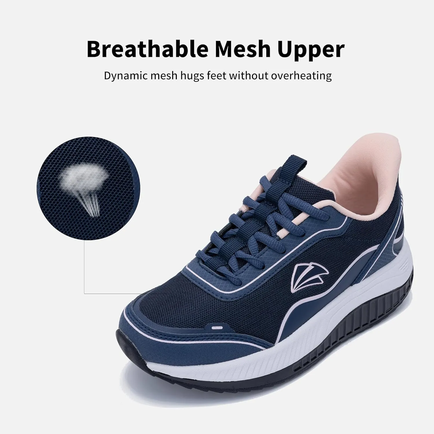 Womens Walking Shoes Arch Support Plantar Fasciitis Sneakers Cushion Pain Relief Tennis