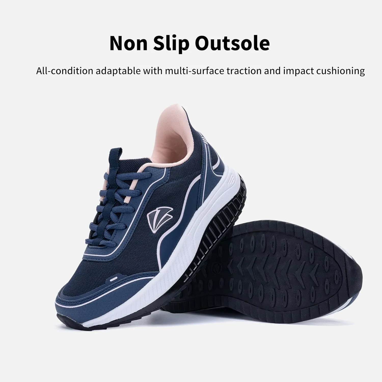Womens Walking Shoes Arch Support Plantar Fasciitis Sneakers Cushion Pain Relief Tennis