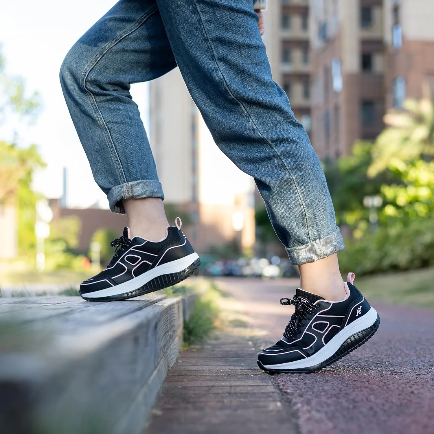 Women's Walking Shoes with Arch Support Orthotic Plantar Fasciitis Sneakers Tennis Running Shoes