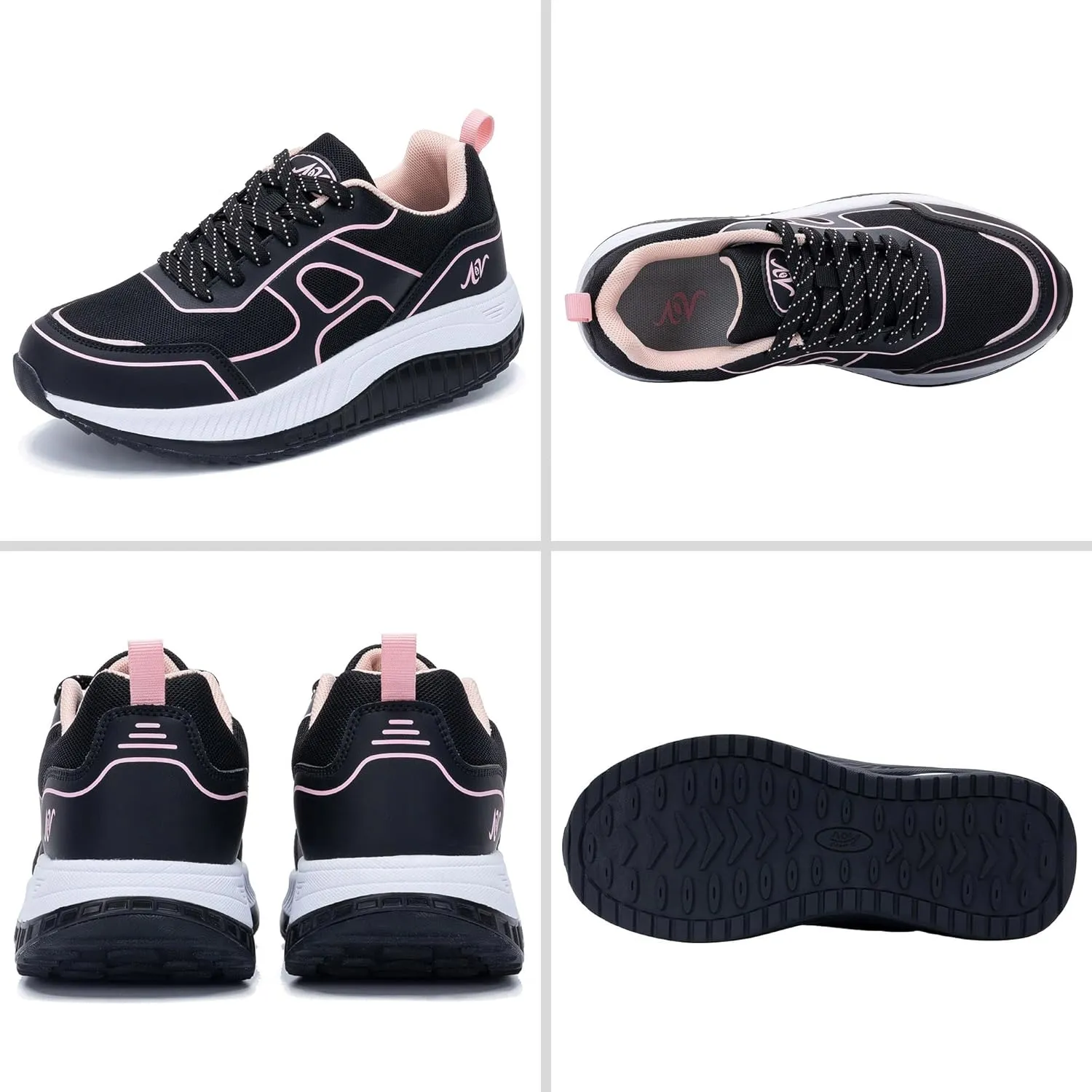 Women's Walking Shoes with Arch Support Orthotic Plantar Fasciitis Sneakers Tennis Running Shoes