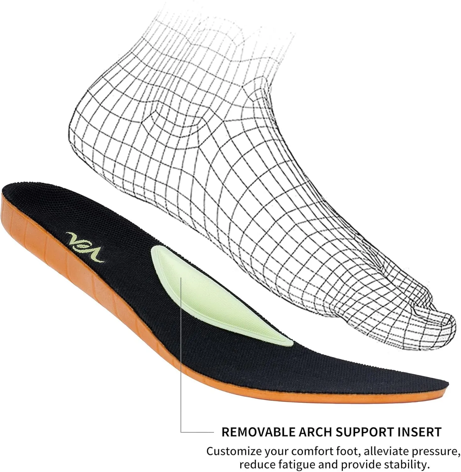 Women's Walking Shoes with Arch Support Plantar Fasciitis Air Tennis Sneakers for Gym Workout