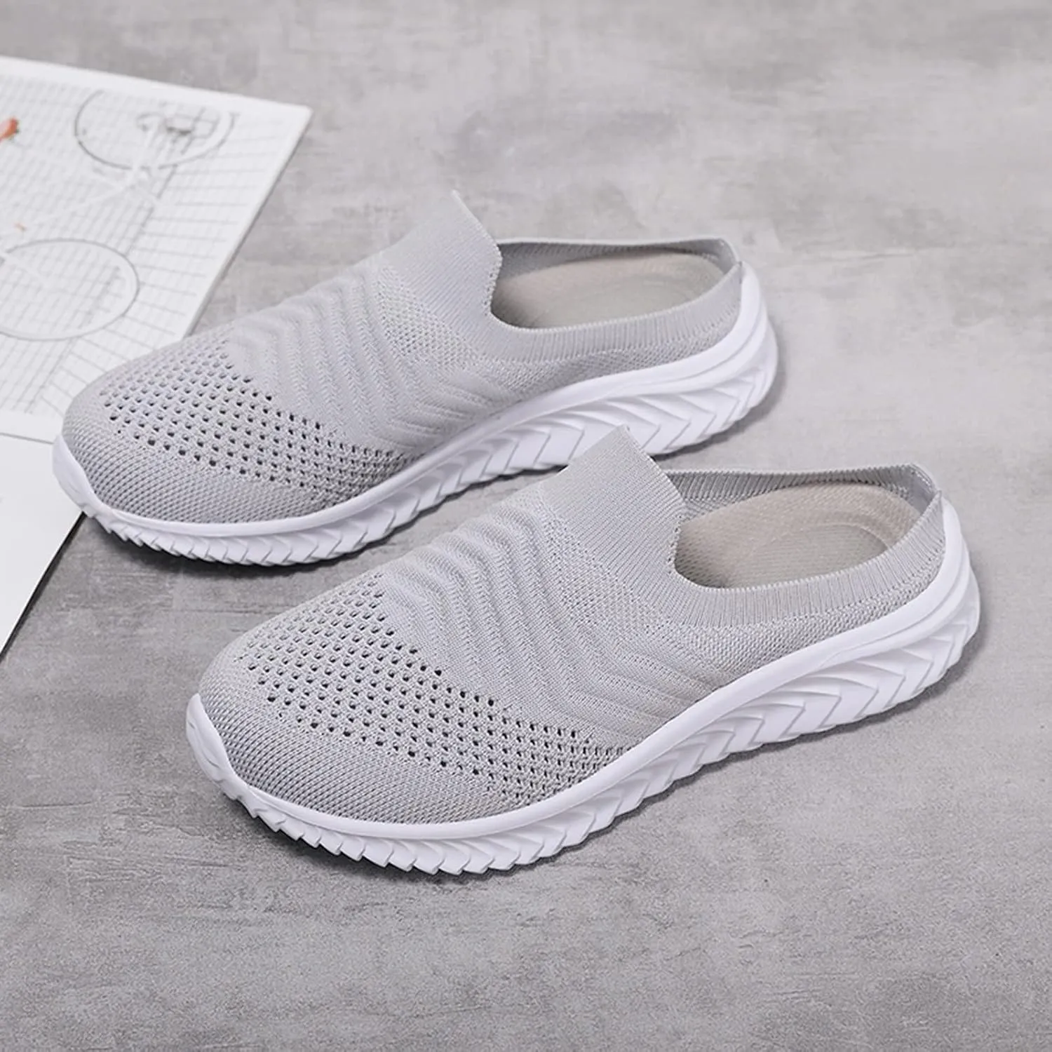 Womens Walking Tennis Shoes,Women's Air Cushion Slip-On Walking Sneakers Shoes-Orthopedic Diabetic Walking Shoes
