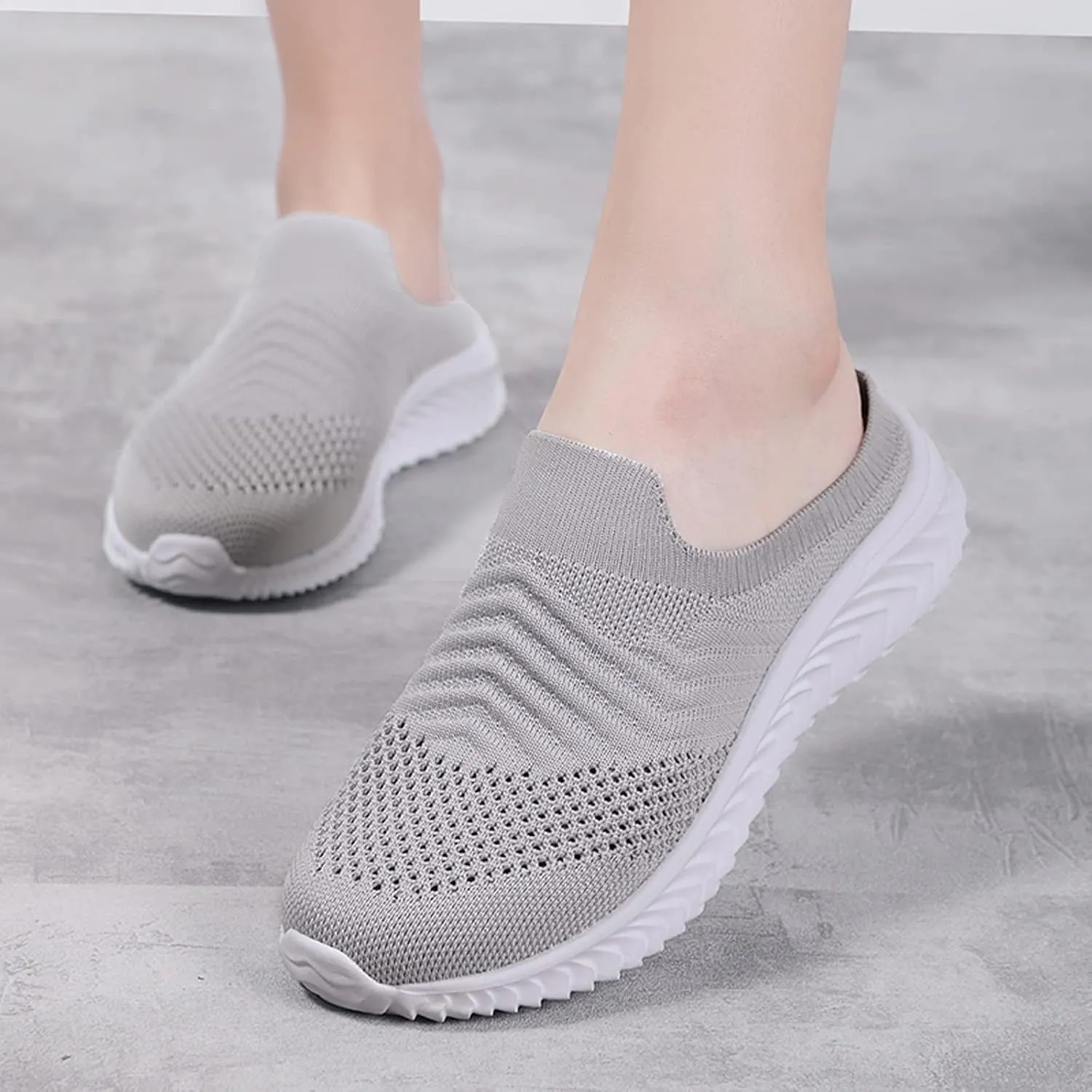 Womens Walking Tennis Shoes,Women's Air Cushion Slip-On Walking Sneakers Shoes-Orthopedic Diabetic Walking Shoes