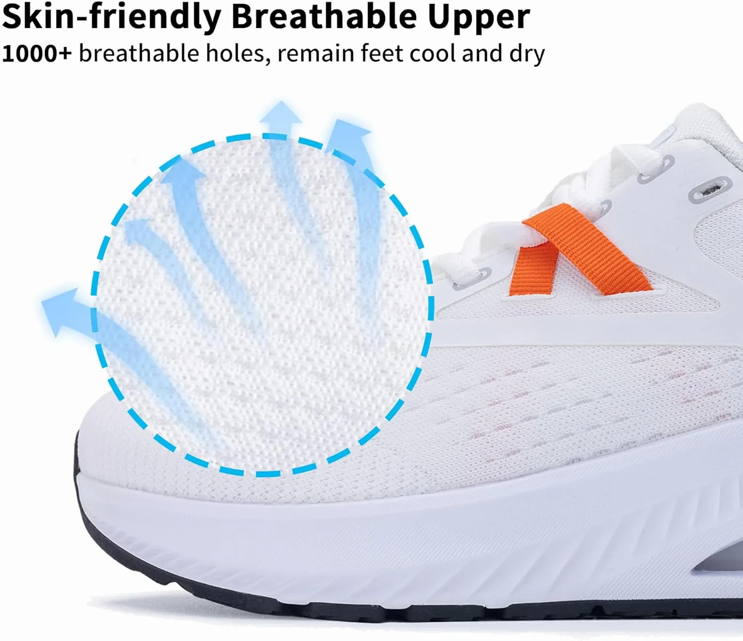 Women's Wide Toe Box Arch Support Walking Shoes Plantar Fasciitis Orthotic Air Tennis Sneakers