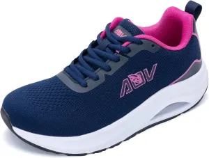 Women's Wide Toe Box Arch Support Walking Shoes Plantar Fasciitis Orthotic Air Tennis Sneakers