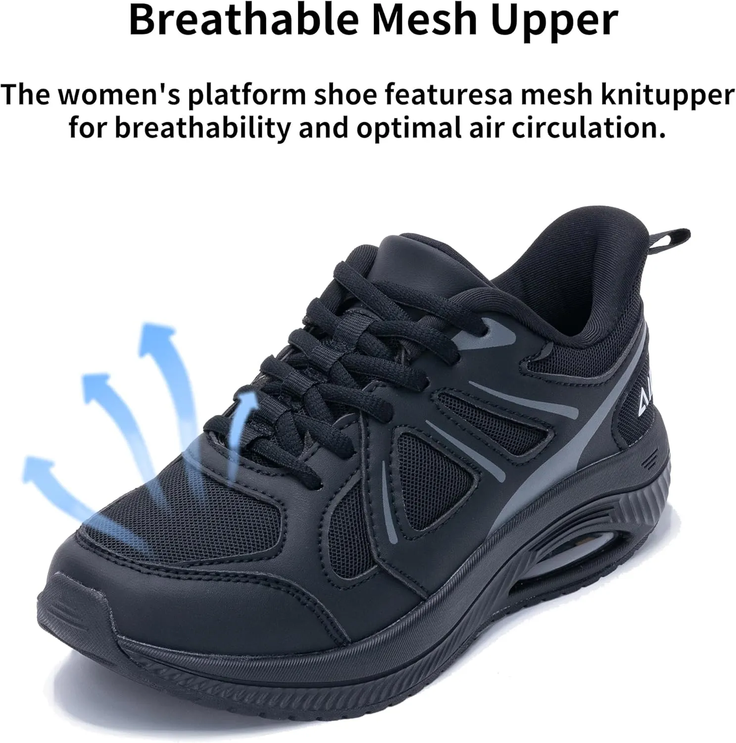 Womens Wide Walking Shoes Arch Support Orthotic Air Sneakers Comfortable Tennis Athletic Running Shoes