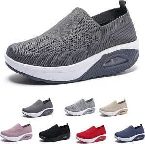 Womens Woven Orthopedic Shoes Walking Comfortable Breathable Non Slip Work Soft Women Shoe on Arch Support for Plantar Fasciitis Women's Sneakers