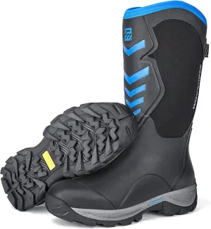 WOVENPAK Rubber Boots for Men, Hunting Boots 6mm Neoprene Insulated Mud Boots for Men with Steel Shank, Mens Rubber Boots Waterproof Boots for Men, Anti Slip Work Boots Outdoor Mud Boots, Size 6-13