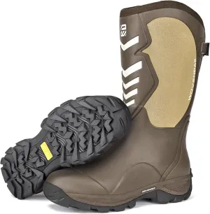 WOVENPAK Rubber Boots for Men, Hunting Boots 6mm Neoprene Insulated Mud Boots for Men with Steel Shank, Mens Rubber Boots Waterproof Boots for Men, Anti Slip Work Boots Outdoor Mud Boots, Size 6-13