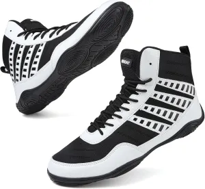 Wrestling Shoes Boxing Shoes for Men Pro Wrestling Boots High Top Fitness Weightlifting Powerlifting Shoes