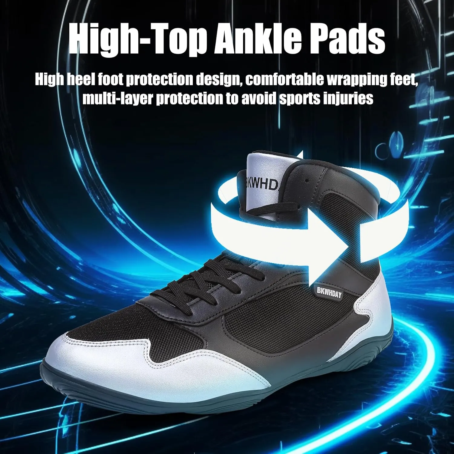 Wrestling Shoes Men Boxing Shoes for Men Pro Wrestling Boots High Top Fitness Weightlifting Powerlifting Shoes