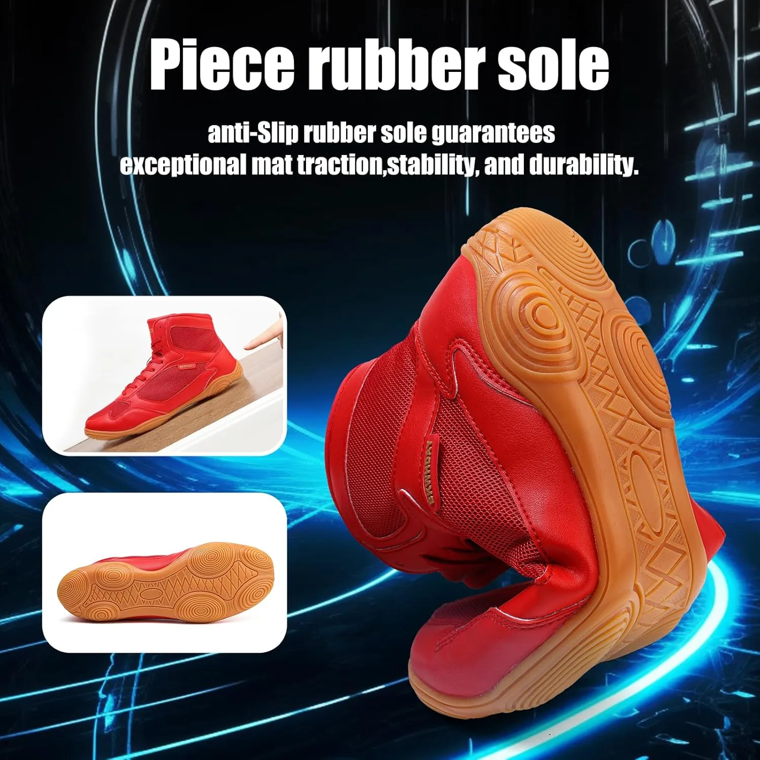 Wrestling Shoes Men Boxing Shoes for Men Pro Wrestling Boots High Top Fitness Weightlifting Powerlifting Shoes