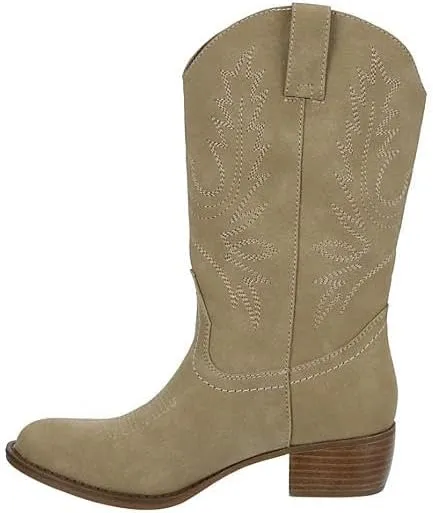 XAPPEAL Twain - Women's Western Fashion Embroidered Cowgirl Boots