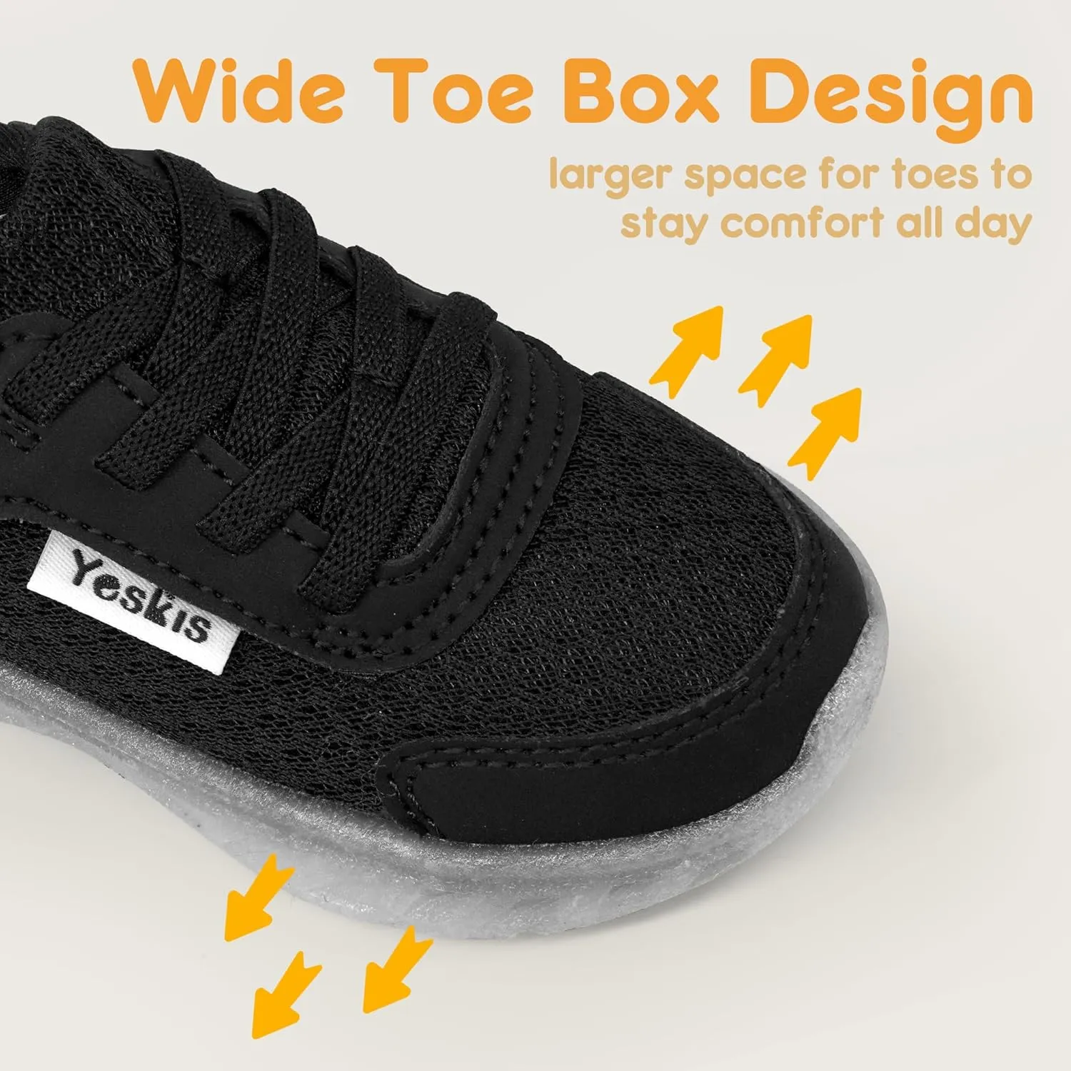 YESKIS Toddler Light Up Shoes Boys Girls Lightweight Breathable Mesh Non-Slip Running Sneakers for Toddler and Little Kid
