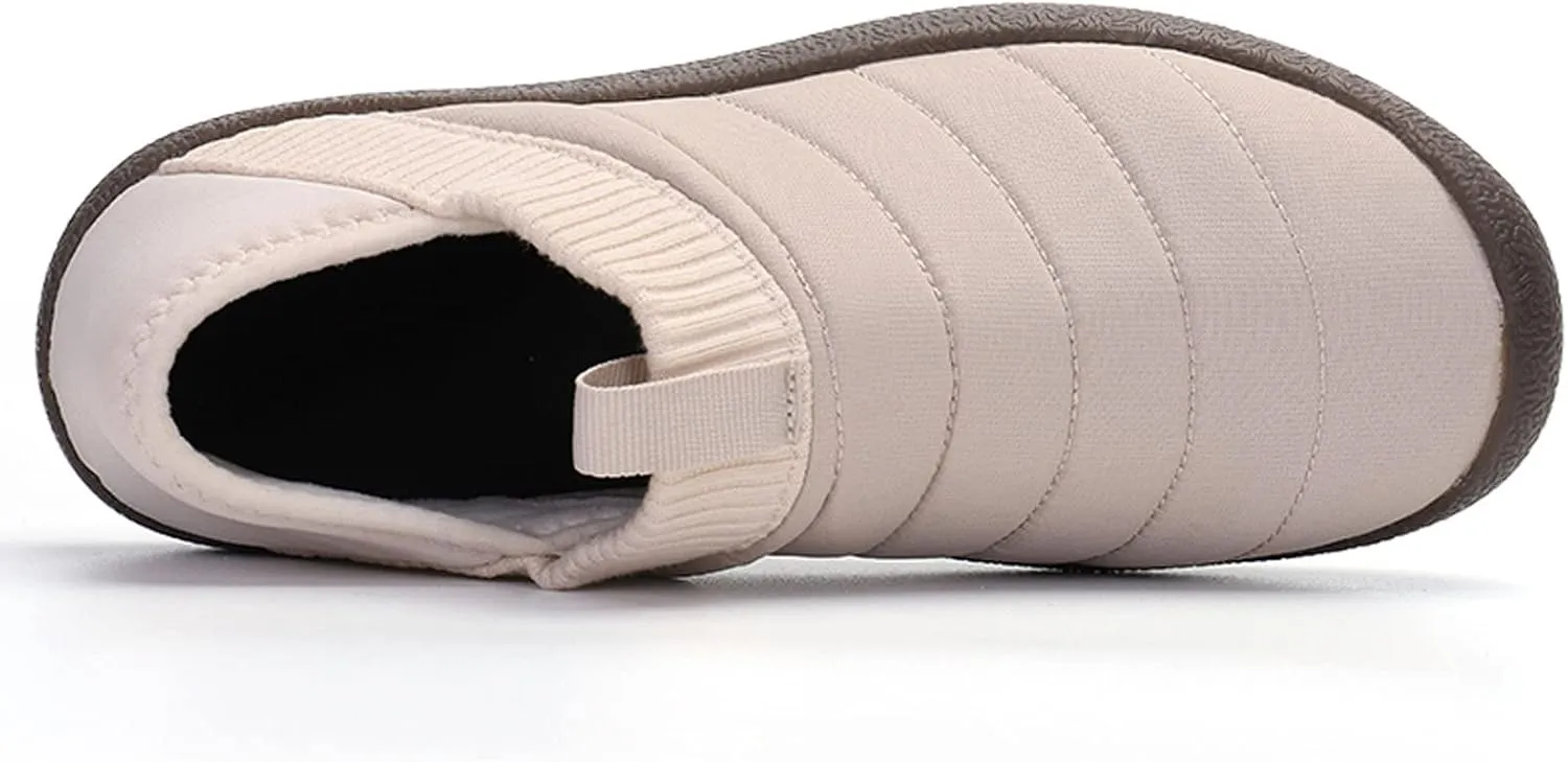 YUKTOPA Men's Women's Clogs House Slippers Waterproof Plush Lined Mules Slip-on Shoes for Winter