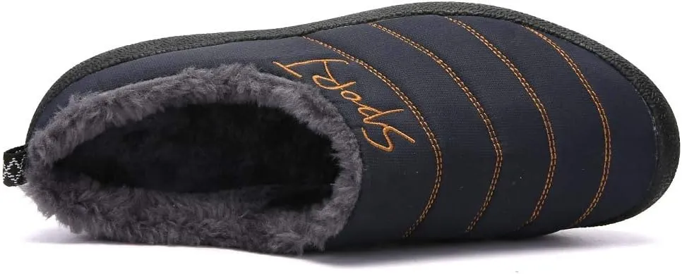 YUKTOPA Men's Women's Clogs House Slippers Waterproof Plush Lined Mules Slip-on Shoes for Winter