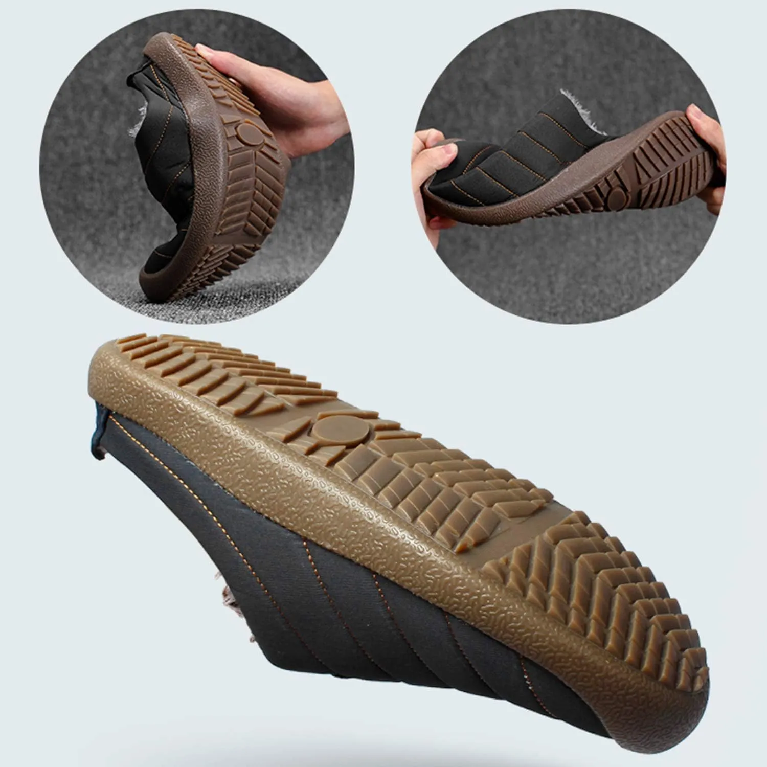 YUKTOPA Men's Women's Clogs House Slippers Waterproof Plush Lined Mules Slip-on Shoes for Winter
