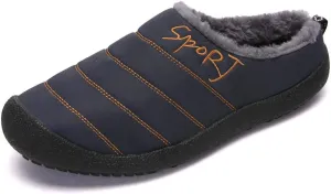 YUKTOPA Men's Women's Clogs House Slippers Waterproof Plush Lined Mules Slip-on Shoes for Winter