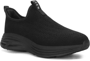 ZYEN Mens Walking Shoes Hands Free Non Slip Athletic Sneakers Lightweight Breathable Laceless Comfortable Tennis Sneakers Casual Travel Gym Work Shoe