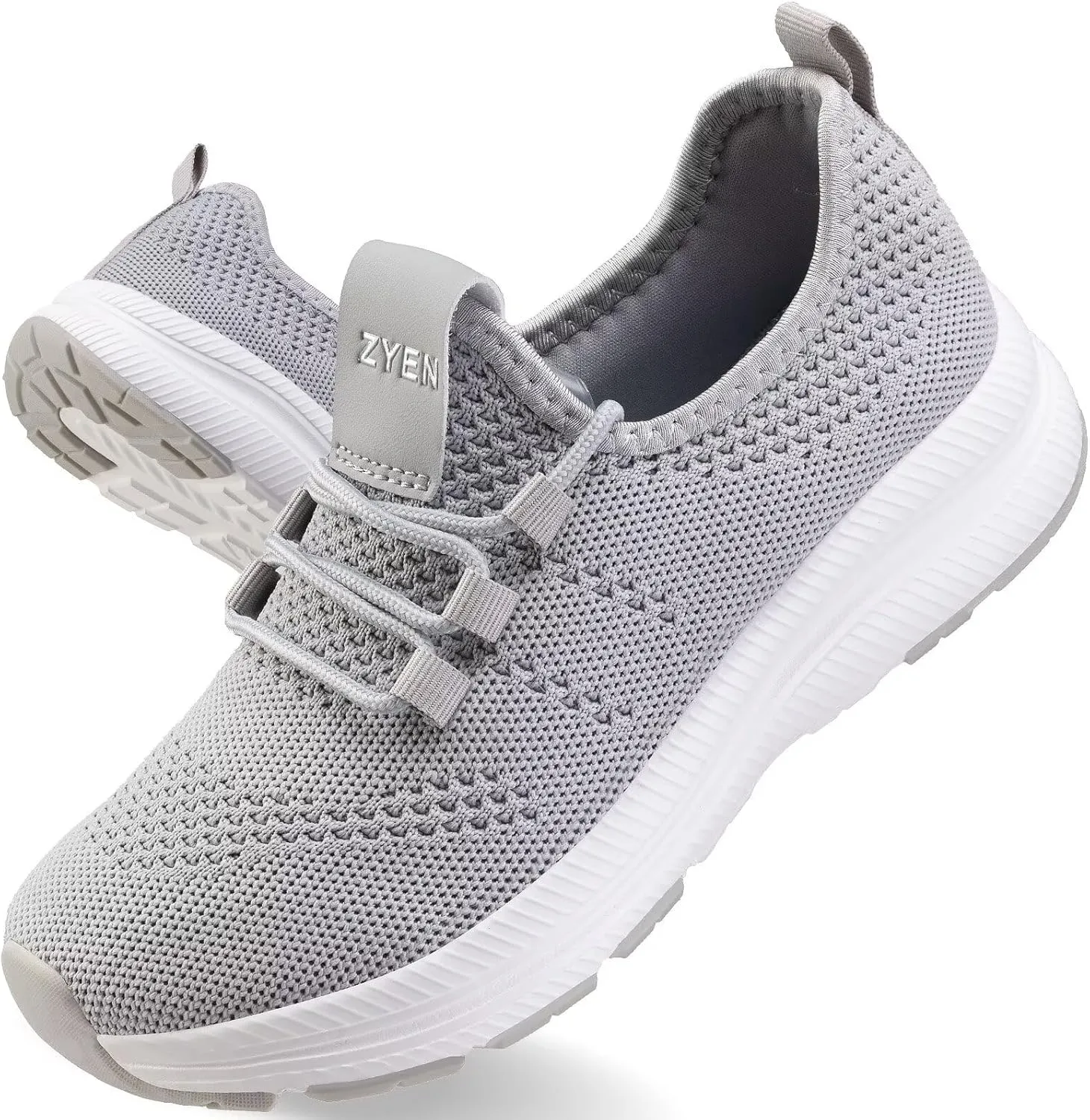 ZYEN Wide Toe Box Shoes Women Non-Slip Ultra Light Running Sneakers Extra Wide Feet Arch Support Walking Shoes Tennis Diabetes Breathable Gym Workouts 6-12