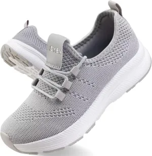 ZYEN Wide Toe Box Shoes Women Non-Slip Ultra Light Running Sneakers Extra Wide Feet Arch Support Walking Shoes Tennis Diabetes Breathable Gym Workouts 6-12